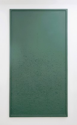 Fiona Connor 2016 Untitled noticeboard cast resin and green paint 2080mm x 1120mm