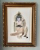 Francis Upritchard 2018 "Surly Baboon" lithograph 760mm x 495mm